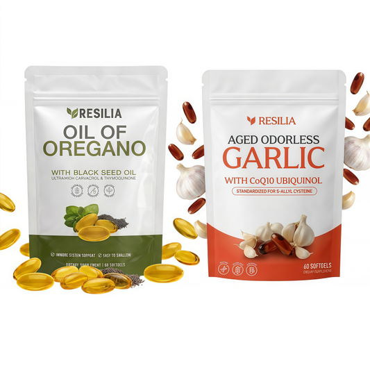 Resilia Immune Duo｜Aged Garlic + Oil of Oregano
